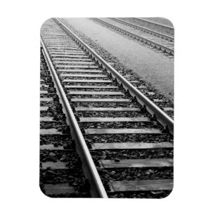Europe, Switzerland, Zurich. Train tracks Magnet