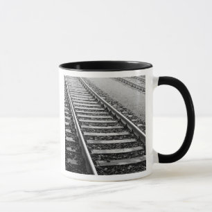 Europe, Switzerland, Zurich. Train tracks Mug