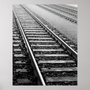 Europe, Switzerland, Zurich. Train tracks Poster