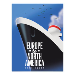 Europe to North America Cruise liner commercial Photo Print