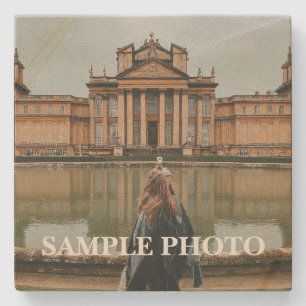 Europe Travel Memory Custom Photo Architecture Stone Coaster