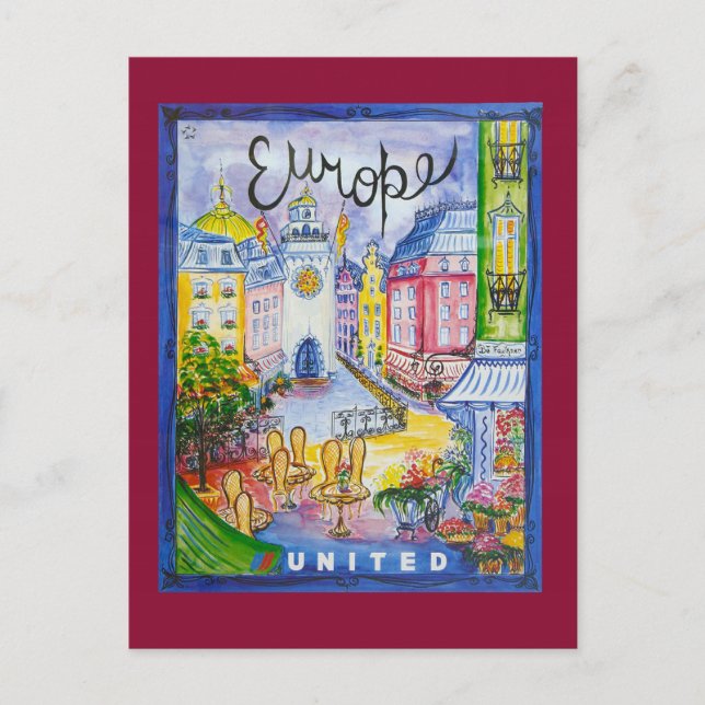 Europe Travel Postcard (Front)