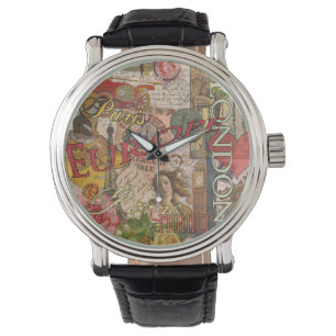 Europe Travel Vintage European Paris France Art Watch