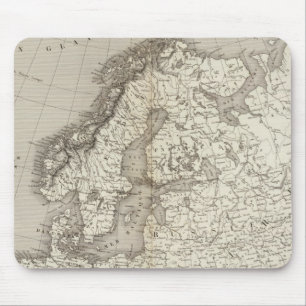 Europe uncolored map mouse pad