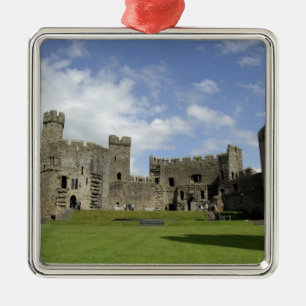 Europe, Wales, Caernarfon. Caernarfon Castle, Metal Tree Decoration