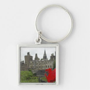 Europe, Wales, Cardiff. Cardiff Castle. Welsh 2 Key Ring