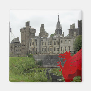 Europe, Wales, Cardiff. Cardiff Castle. Welsh 2 Magnet