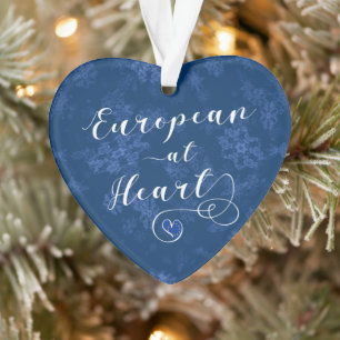European at Heart, Europe, Europhile Ornament