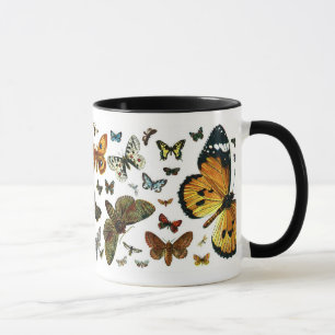 European Butterfly Collage Mug
