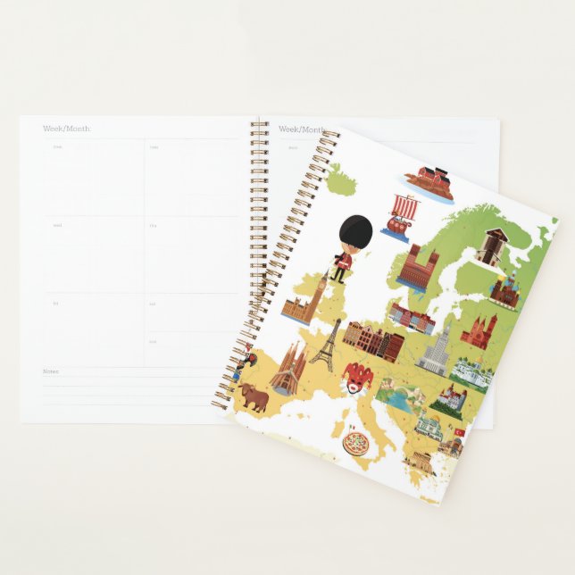 European Cartoon Map Planner (Display)