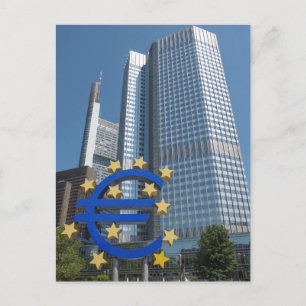 European Central Bank in Frankfurt Postcard
