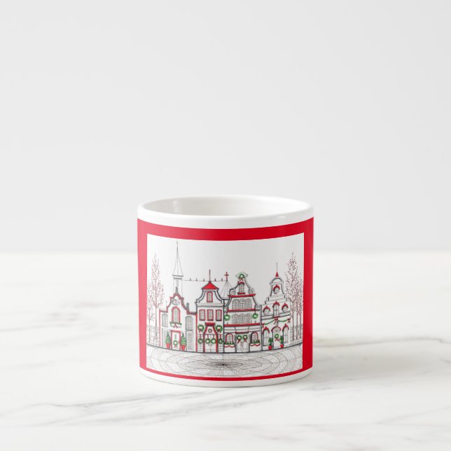 European Christmas Shops Espresso Cup (Front)