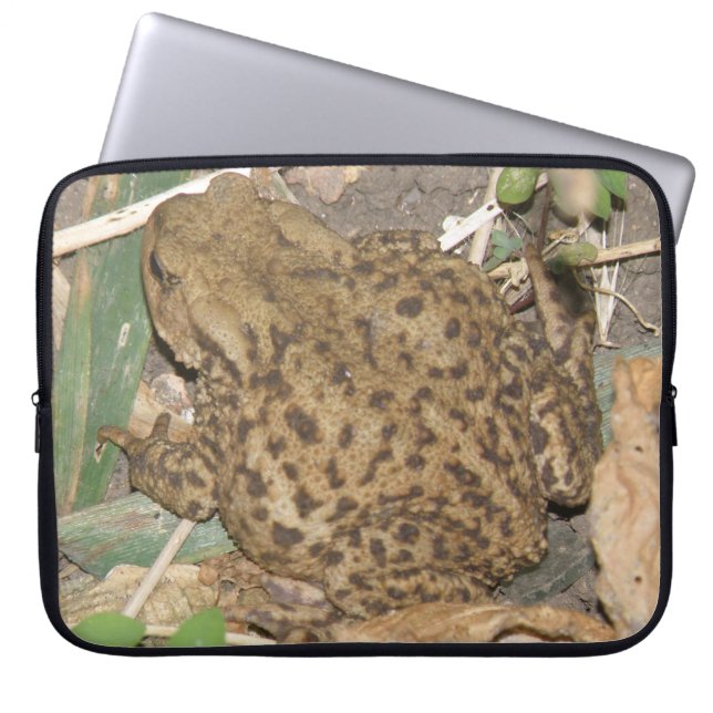 European Common Toad Laptop Bag (Front)