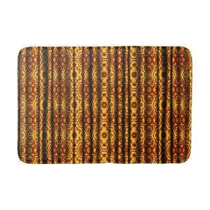 European court Baroque Geometric Floral Scoll Bath Mat