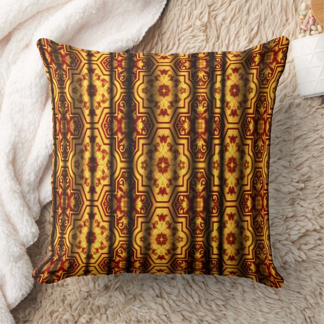 European court Baroque Geometric Floral Scoll Cushion (Blanket)