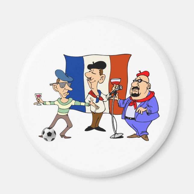 European cup - Euro 2012 French Fans France ball Magnet (Front)