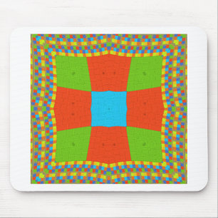 European ethnic tribal pattern mouse pad