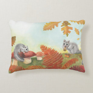 European Fat Dormouse (Glis glis) in Nature Decorative Cushion