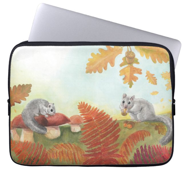 European Fat Dormouse Glis glis in Nature  Laptop Sleeve (Front)