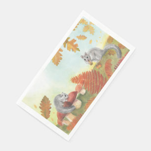 European Fat Dormouse Glis glis in Nature  Napkin