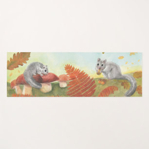 European Fat Dormouse (Glis glis) in Nature Yoga Mat