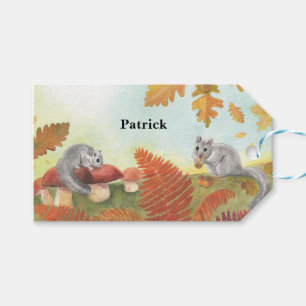 European Fat Dormouse Glis glis Personalised Gift Tags