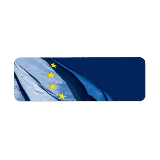 European flag return address label (Front)
