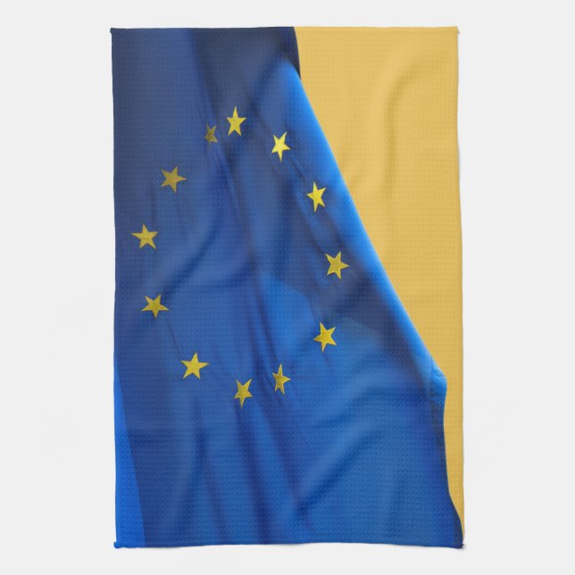 European flag tea towel (Vertical)
