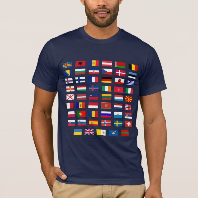 European Flags T-Shirt (Front)