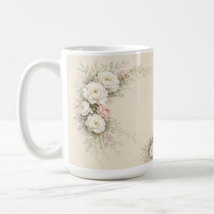 European Garden Floral Artwork Coffee Mug