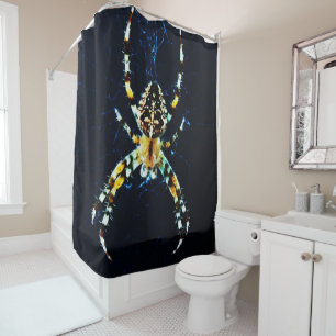 European Garden Spider sccn Shower Curtain