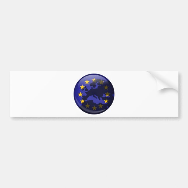 European Globe Bumper Sticker (Front)