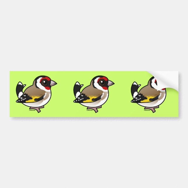 European Goldfinch Bumper Sticker (Front)