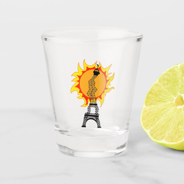European Heat Wave Shot Glass (Front)