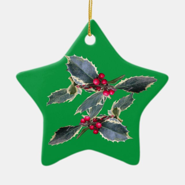 European Holly Ornament (Front)