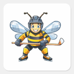 European honey bee (Apis mellifera) Square Sticker