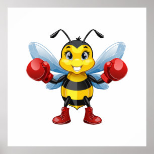 European honey bee poster