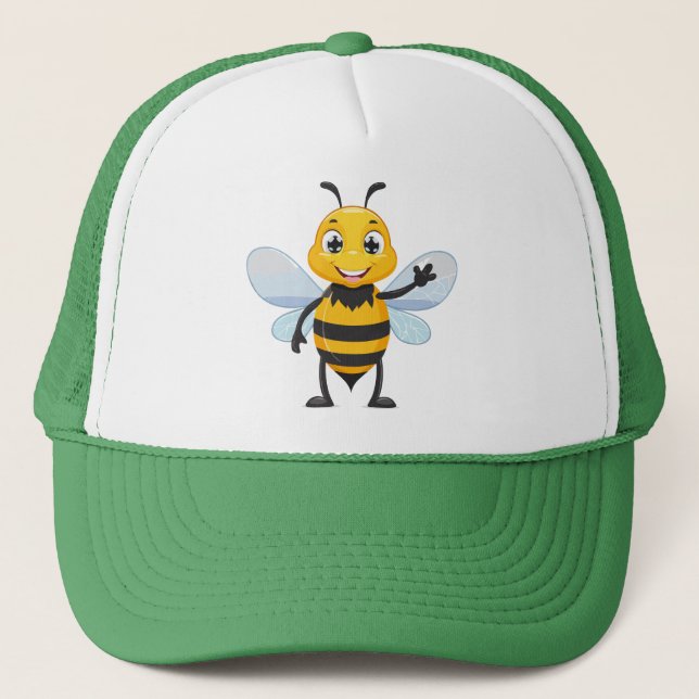 European honey bee trucker hat (Front)
