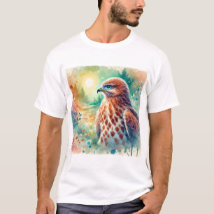 European honey buzzard 131024AREF101 - Watercolor T-Shirt