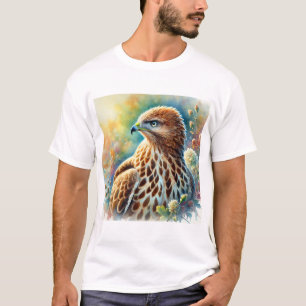 European honey buzzard 251024AREF101 - Watercolor T-Shirt