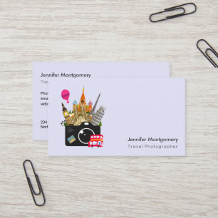 European Landmarks Travel Photographer Business Card