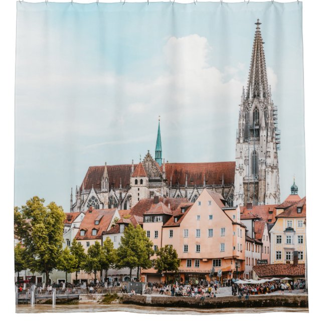 European Landscape Shower Curtain (Front)