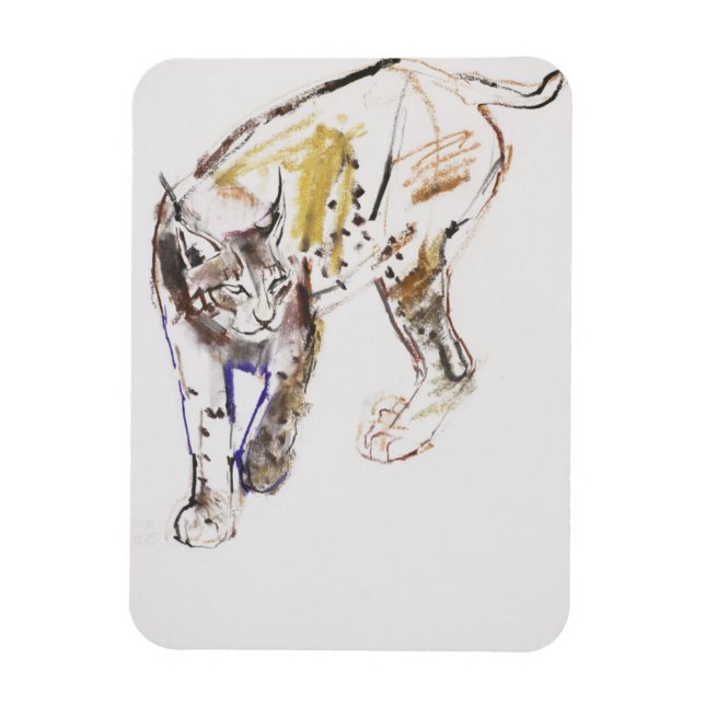 European Lynx Magnet (Vertical)