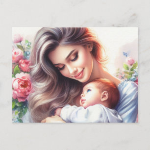 European Mum 10 Postcard