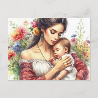  European Mum 16 Postcard