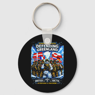 European Nato Defending Greenland Anti Trump Polic Key Ring