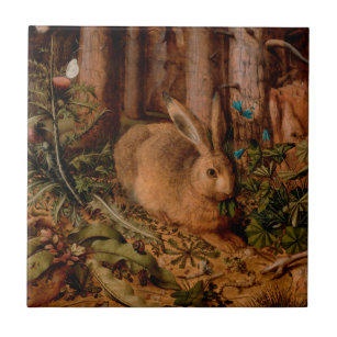 European Painting Rabbit Year 2023 Ceramic Tile