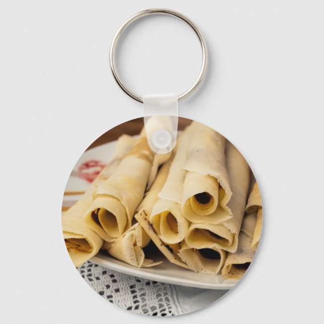 European pancakes key ring (Front)