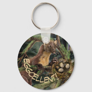 European Pine Marten Key Ring