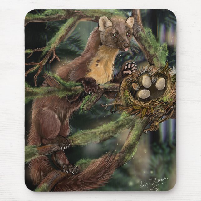 European Pine Marten Mouse Pad (Front)